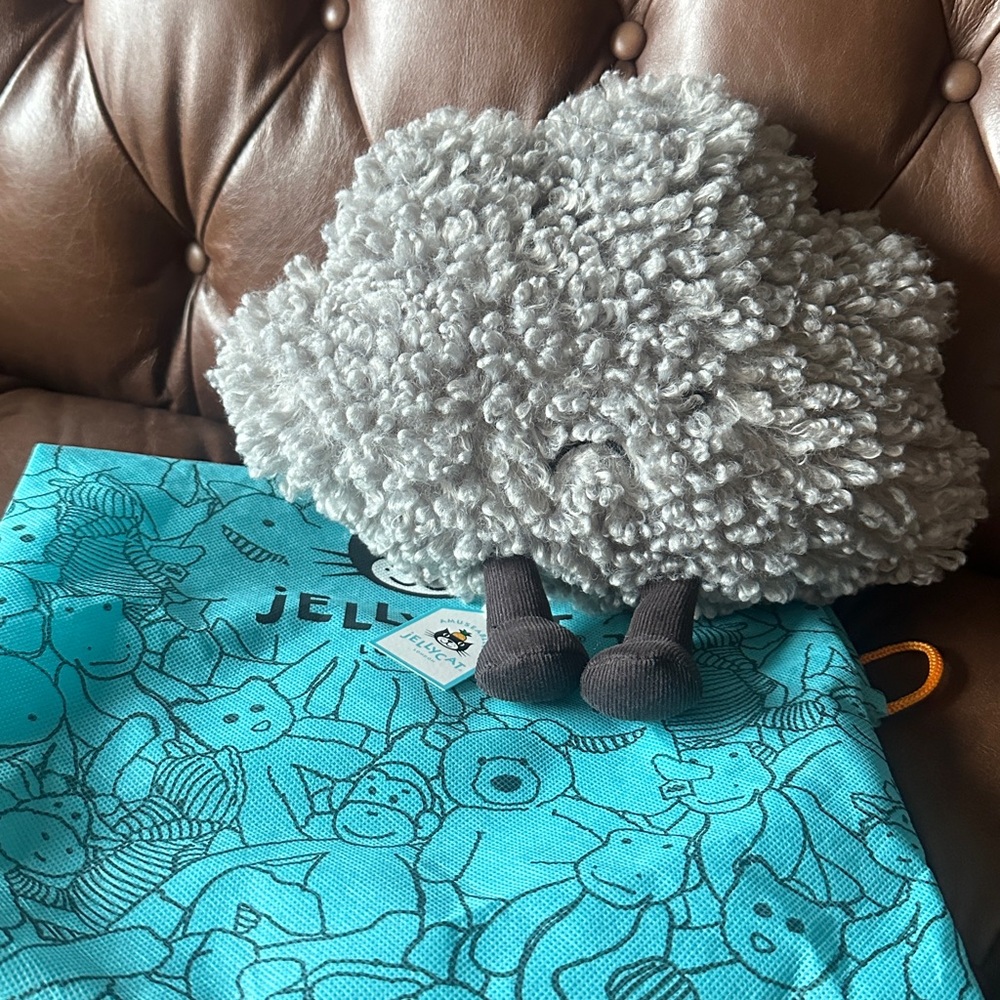 Jellycat Fluffy amuseables Gray Cloud